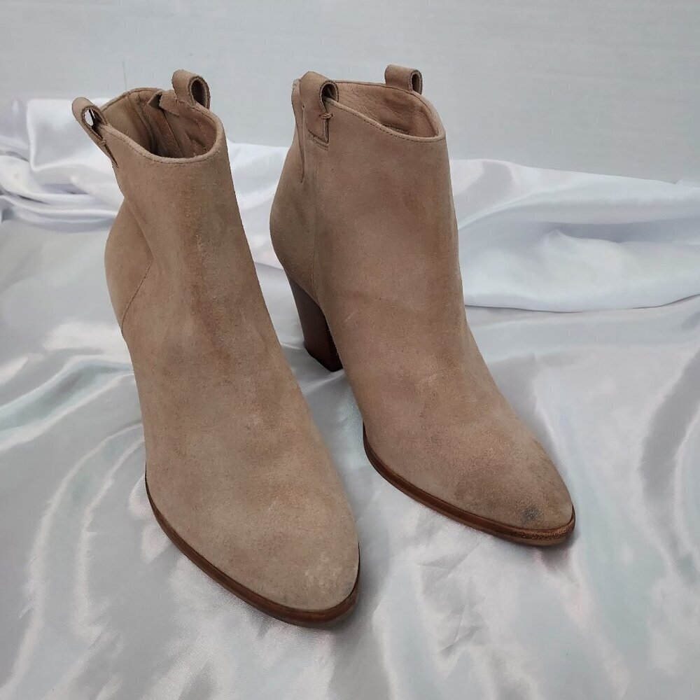 J Crew Eaton Pull On Suede Ankle Bootie Size 9.5